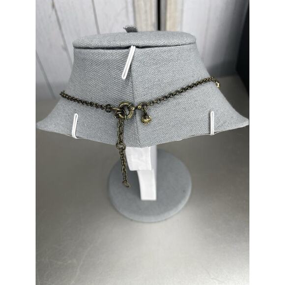 Vintage J.CREW Yellow Neon Orange Pink Rhinestone Statement Necklace - Picture 3 of 4